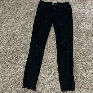 Judy Blue black skinny jeans. Like new. Size 1/25.